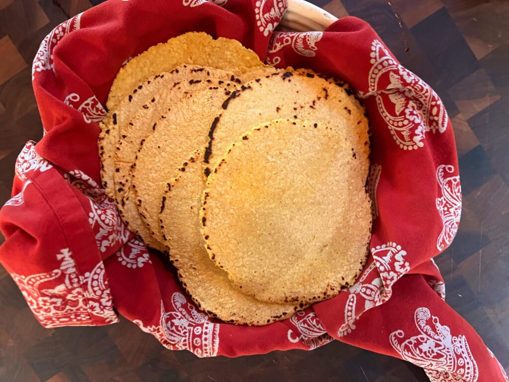Warm Corn Tortillas - Gentleman Farmer Wines