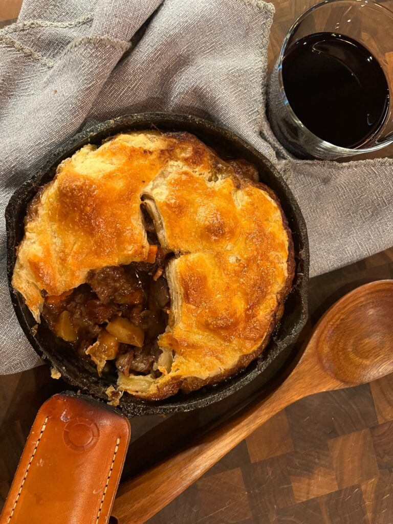 Bœuf Bourgignon Pot Pie - Gentleman Farmer Wines