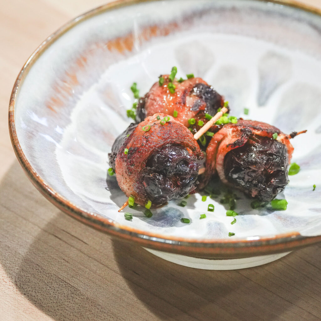 Bacon-Wrapped Blue Cheese Dates - Gentleman Farmer Wines