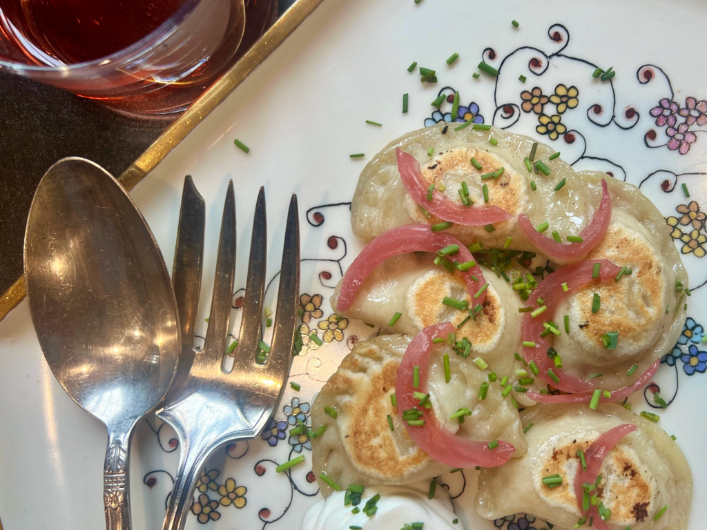 Potato, Cheese, and Onion Pierogi - Gentleman Farmer Wines